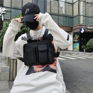 Brand New Men crossbody should sling bag custom chest rig bag